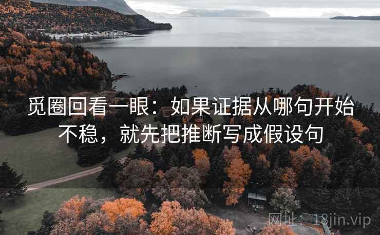 觅圈回看一眼：如果证据从哪句开始不稳，就先把推断写成假设句